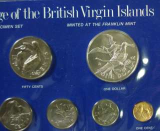 1973 FIRST COINAGE OF THE VIRGIN ISLANDS, /.925 DOLLAR  