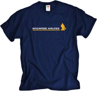 Stylish Navy Blue t shirt in cool cotton with a White/Yellow Retro 