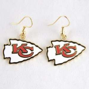  NFL Kansas City Chiefs Logo Wire Earrings: Sports 