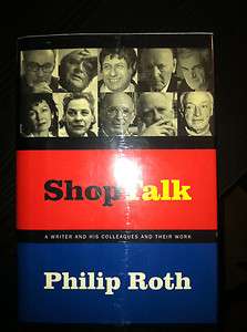 Shop Talk by Philip Roth SIGNED 1st Edition 9780618153145  
