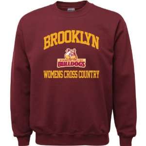 Brooklyn College Bulldogs Maroon Youth Womens Cross Country Arch 