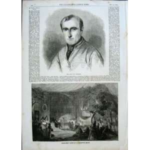  Portrait Paul Delaroche 1856 Antique Print