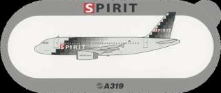 AIRBUS A319 STICKER SPIRIT AIRLINES LIVERY RARE ITEM ! Photo 