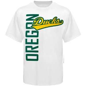  Oregon Ducks Go Large T Shirt   White (XXXX Large): Sports 