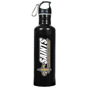   New Orleans Saints 34Oz Black Aluminum Water Bottle