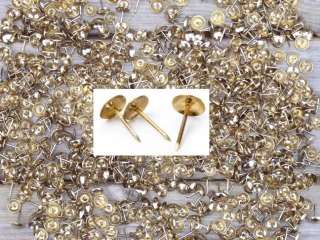 1000PC Brass 10mm Furniture Upholstry Nails Tacks Studs  