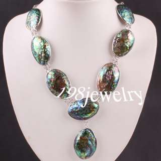 Natural New Zealand Abalone Shell Beads Necklace TE018  