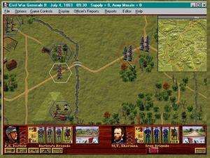 Civil War Generals 2 + Manual PC CD classic war game  