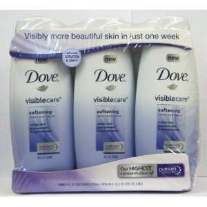   VisibleCare Softening Crème Body Wash (Pack of 3 Bottles, 18 Oz Each