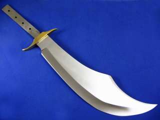Knife Making Blade Blank Fantasy Scimitar Brass Guard  