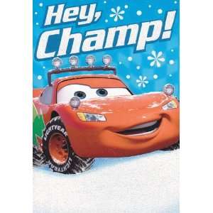   Card Christmas Disney Pixar Cars Hey, Champ Health & Personal Care
