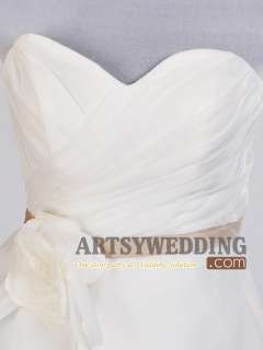 Crisscross Floral Tiered A Line Wedding Dress Size: 2 4 6 8 10 12 14 