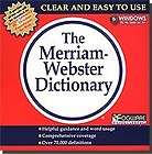 The Merriam Webster Dictionary, with 70,000 Words   CD XP Vista 7 32 