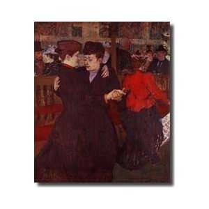   At The Moulin Rouge The Two Waltzers 1892 Giclee Print