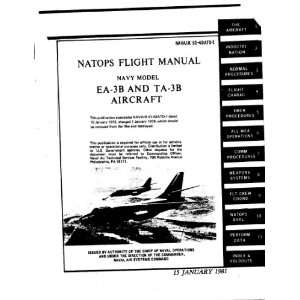  Mc Donnell Douglas EA 3B TA 3B Aircraft Flight Manual 