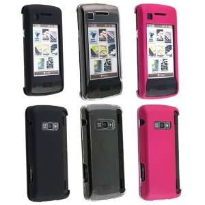   Case for LG Env Touch Vx11001 Hot Pink / Clear / Black Electronics