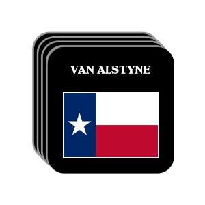  US State Flag   VAN ALSTYNE, Texas (TX) Set of 4 Mini 