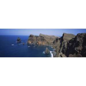 Rock Formations on the Coast, Ponta Do Rosto, Madeira, Portugal by 