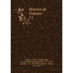   ed,Miger, P. A. M. (Pierre Auguste Marie), 1771 1837 Voltaire Books