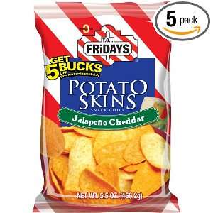 Fridays Jalapeno Cheddar Potato Skins, 5.5 Ounce (Pack of 5 