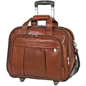   17 Brown Damen Leather Detachable Wheeled Notebook Case Electronics