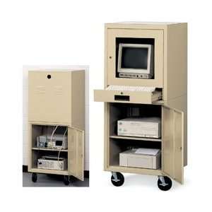  EDSAL Economical Mobile Computer Cabinets   Blue Office 