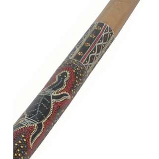 Toca Percussion Synergy Bamboo Didgeridoo, Hand Painted Gecko Design w 