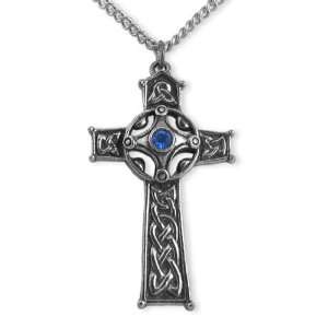  Ambrosius Celtic Cross Pendant Necklace: Jewelry