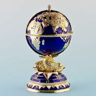 Globe Faberge Inspired Egg  
