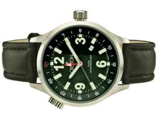 CROTON [USA] Aviator GMT 47mm Watch St. Steel & Black; BNIB; FREE 