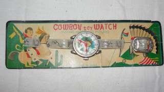Cowboy Toy Wrist Watch N.O.S. in Package Made in Japan  