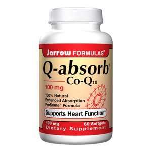  Jarrow Formulas Q absorb??, 100 mg Size 60 Softgels 