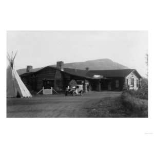 Exterior View of an Native American Tribal Museum Giclee Poster Print 