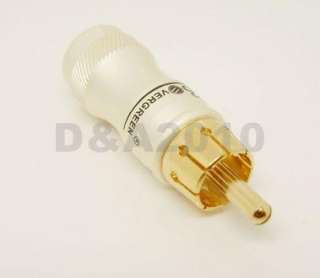 Pcs RCA Plug Audio Cable Male Connector Gold Adapter  