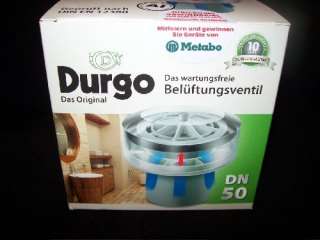 Durgo Belüftungsventil DN 50 für den Einsatz von 1 bis 4 Bäder mit 
