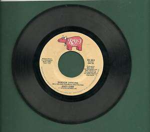 1978 RSO Records Andy Gibb Shadow Dancing 45 Record  