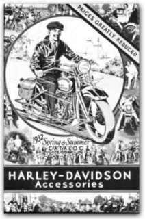 1932 Harley Davidson Motorcycle Catalog on CD  