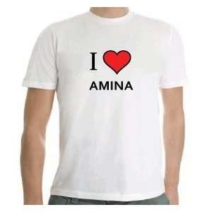  Amina Tshirt I Love Amina SIZE ADULT SMALL Everything 