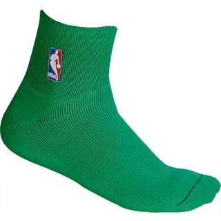 Official NBA Logoman Green Quarter Socks Sz Large 8 13  