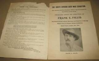   St. Louis Worlds Fair Anglo Boer War Official Program, Hist. Libretto