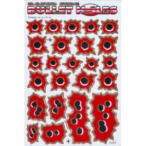  Rapid Fire Bullet Holes Vinyl Decal Sticker Sheet A01 