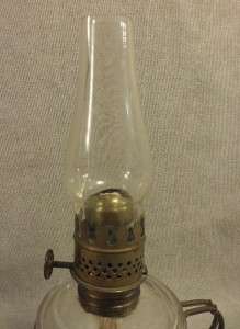 Original Antique Miniature Kerosene Oil Lamp Glass  
