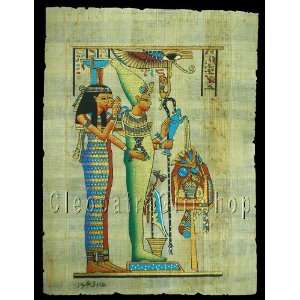  paintings art Goddess Isis And God Osiris Papyrus