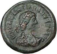VALENTINIAN II 378AD Authentic Genuine Ancient Roman Coin WREATH Rare 