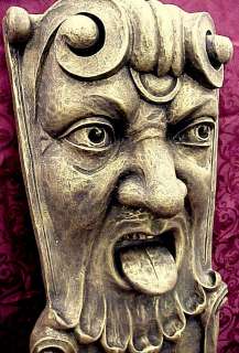 Mythical Taunting Face Wall Sculpture Plaque Home Decor  