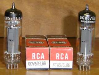 RCA 6CW5 EL86 Vacuum Tube NOS/NIB Matched Made in Holland  