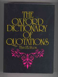 Oxford Dictionary Quotations book Shakespeare Kipling  
