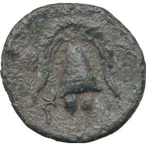  288BC Ancient Greek Coin MACEDONIA Gorgon Shield Helmet 