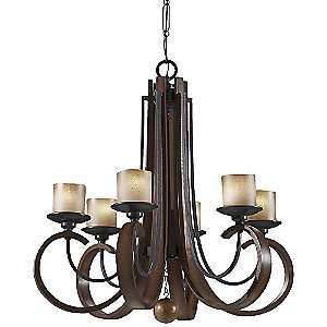 Madera Chandelier No. 2590 by Murray Feiss  R289571 Finish Antique 