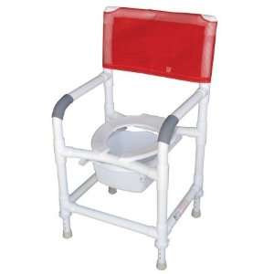   118 LP ADJ SQ PAIL Shower  Commode Chair: Health & Personal Care